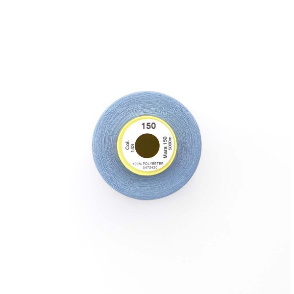 Нитка Gutermann Mara 150 (5000 метров), 1 боб., особо тонкая | 143 серо-голубой