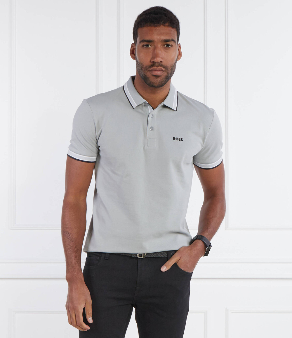 Поло Paddy BOSS GREEN - серый(50469055)