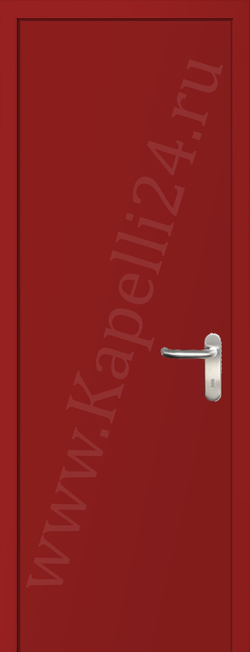 Дверь влагостойкая пластиковая KAPELLI multicolor ДГ RAL 3000 Огненно-красный + коробка