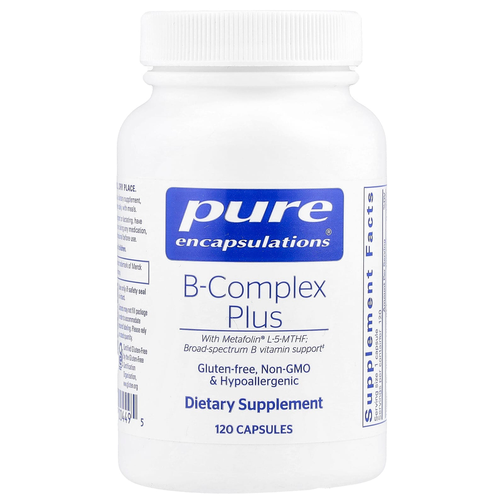 Pure Encapsulations, B-Complex Plus, 120 капсул
