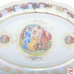 Блюдо овальное Repast Мадонна перламутр Мария-тереза 38 см