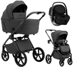 Коляска 3 в 1 Sweet Baby SBL Elegante Therma Colore + автокресло Premier Black Dark Grey