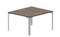 Составной стол на 2 рабочих места 118х136,6х75см (4 громмета)