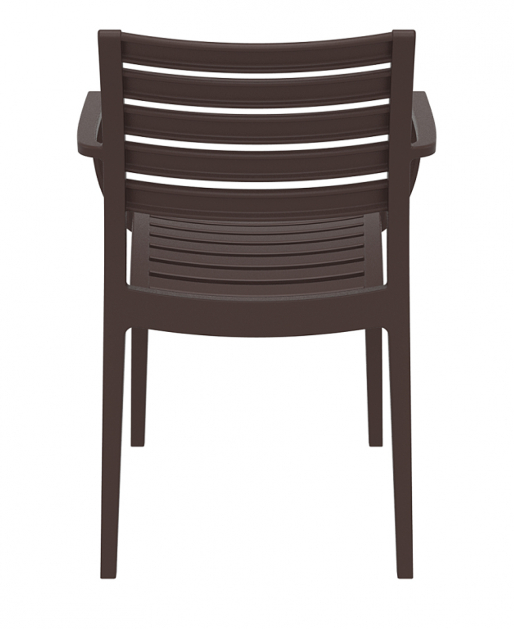 Кресло пластиковое Siesta Contract Artemis, коричневый