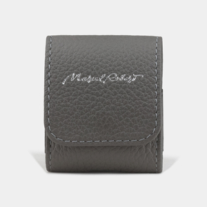 Чехол для наушников Petit из кожи теленка, серого цвета