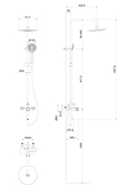 Душевая система WONZON & WOGHAND CLICK, Белый матовый (WW-N3S962-MW)