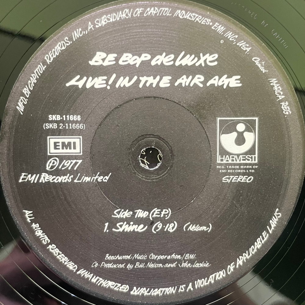 Be Bop Deluxe ‎– Live! In The Air Age 2LP (США 1977г.)