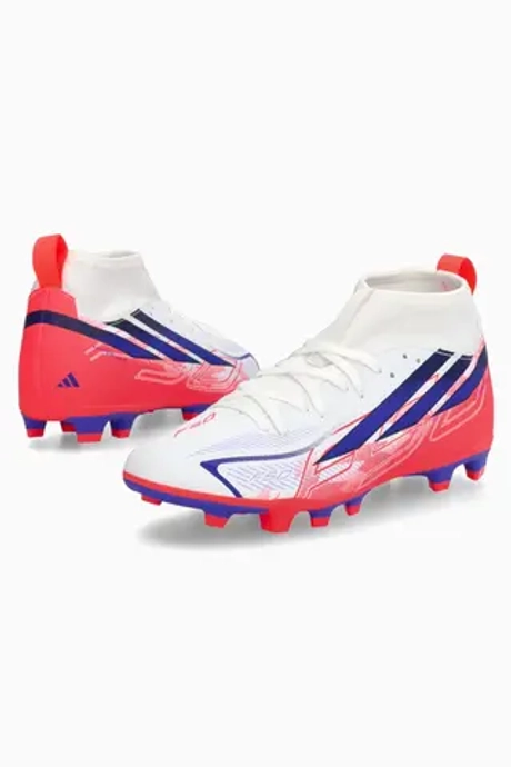 Бутсы adidas F50 Club Hyperfast Mid FG/MG Junior - белый
