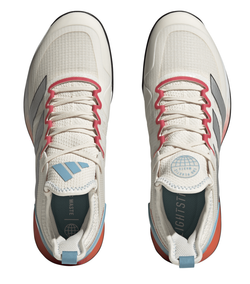 Мужские кроссовки теннисные Adidas Adizero Ubersonic 4 M Clay - chalk white/silver metallic/preloved blue