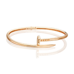 Браслет «Гвоздь» жесткий из красного золота
