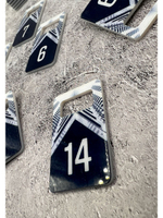 Номерки для ключей акрил 3х5 см