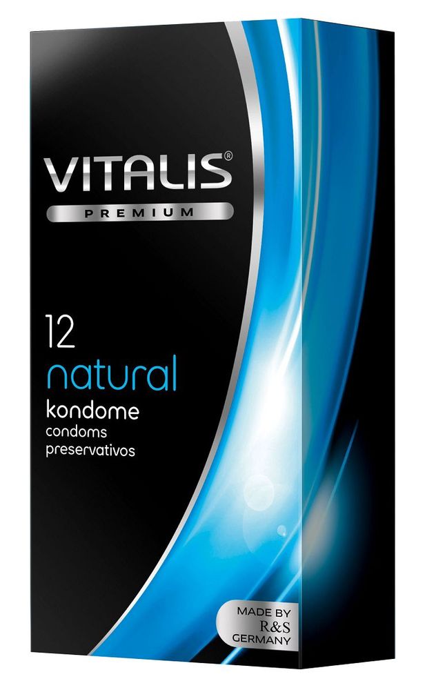 Презервативы VITALIS PREMIUM natural, латекс, прозрачные, 12 шт. Презервативы VITALIS PREMIUM natural, латекс, прозрачные, 12 шт.