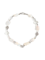 Колье "Tube pearl shine" Silver