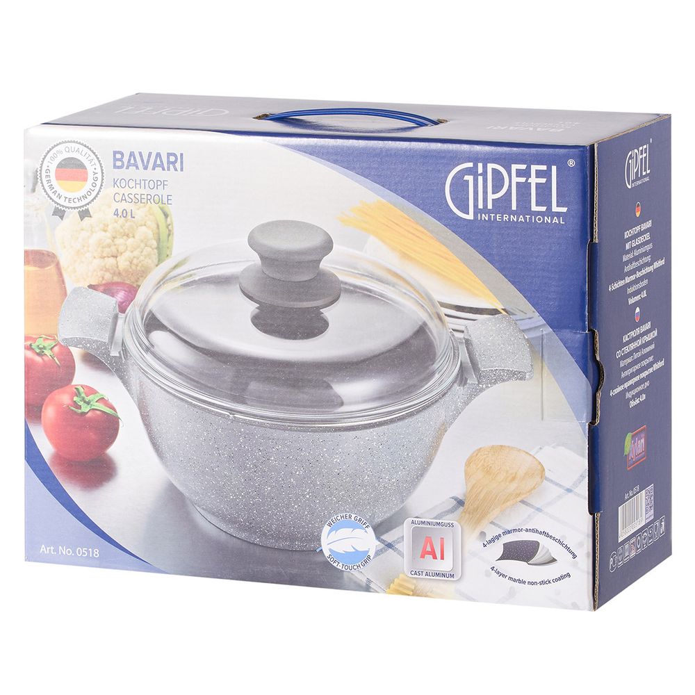 Алюминиевая кастрюля Gipfel Bavari 0518 24 см/4 л
