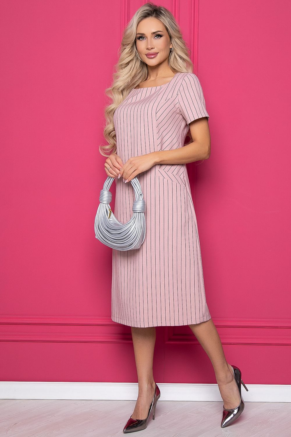 Платье "Европейский шик" (пудра) П8331 LT Collection