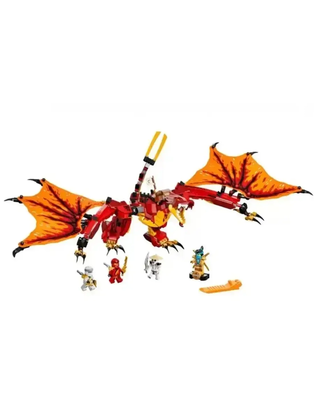 Конструктор Ниндзя Атака огненного дракона 563 детали 07080