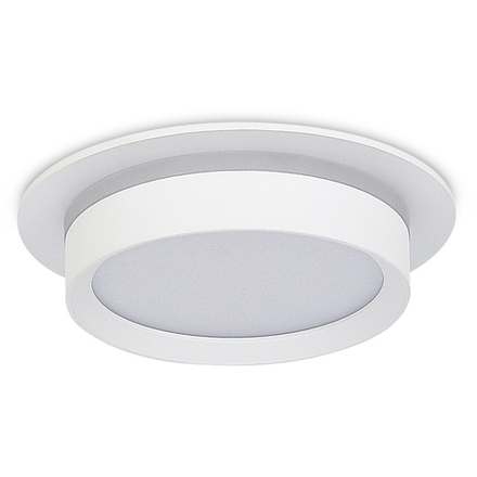 Donel, св-к встроенный, цвет БЕЛЫЙ, D110xH50мм, под лампу GX53, IP20, серия: DN02