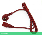 Шнур питания Hyperline PWC-IEC13-SHM-5.0-RD красный