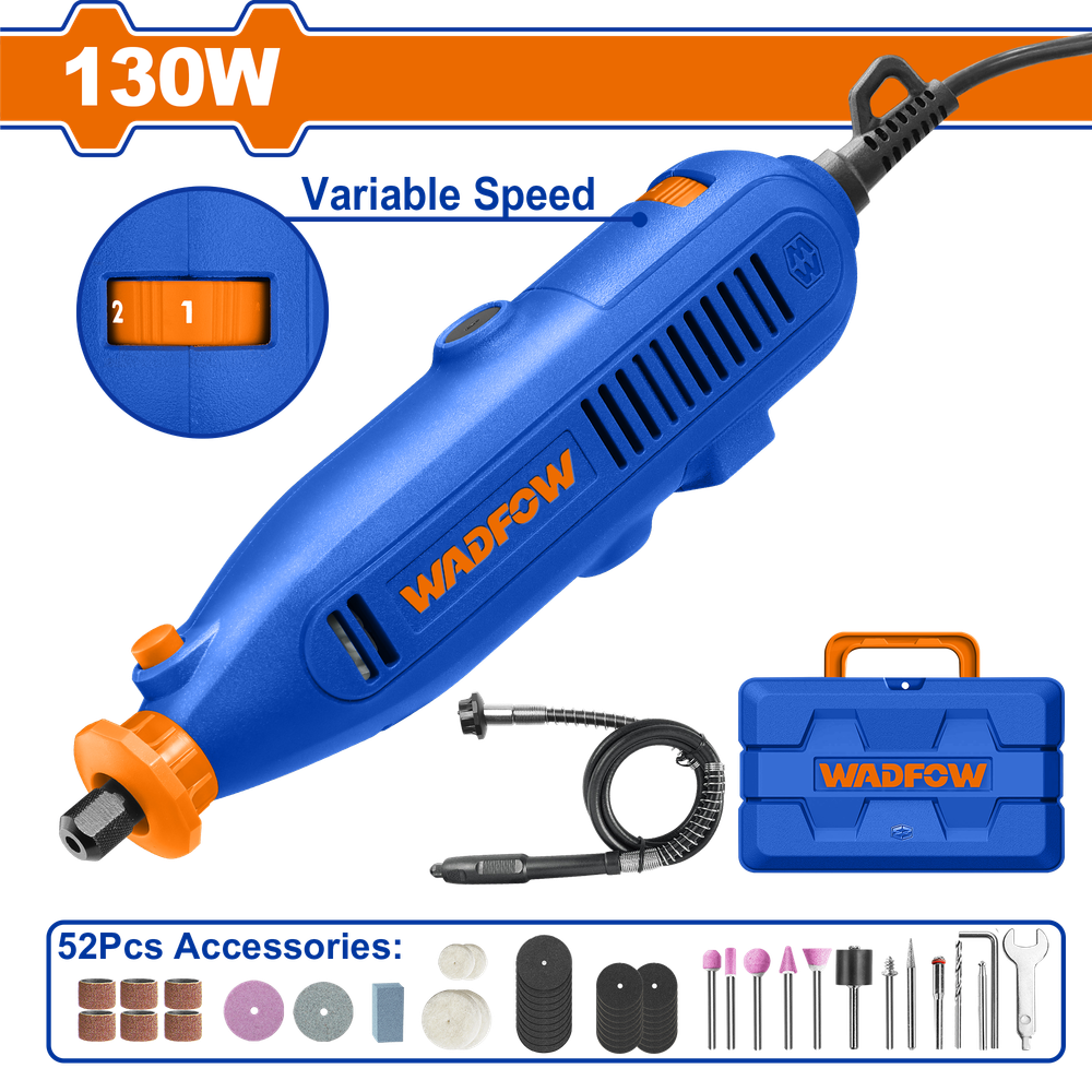 Гравер электрический с гибким валом WADFOW WRY1D131 130 Вт