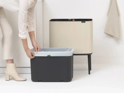 Brabantia Контейнер для мусора Bo Touch 36 л мягкий бежевый
