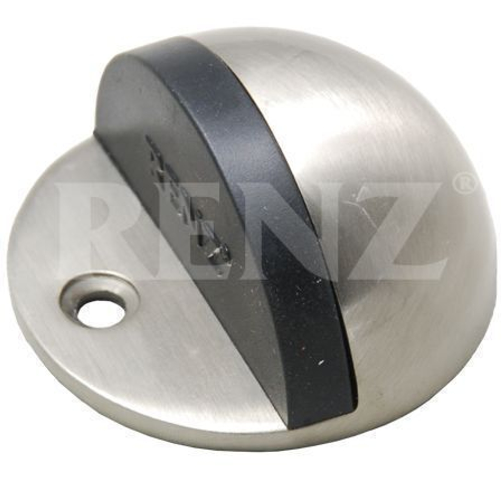 Ограничитель дверной напольный Ренц INDS 44 SN, цвет никель матовый (гарантия - 12 месяцев)