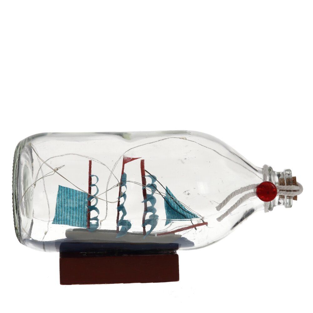 GAEM Изделие декоративное "Корабль в бутылке" (подсветка, 3xLR44), L18,5 W8 H9,5 см