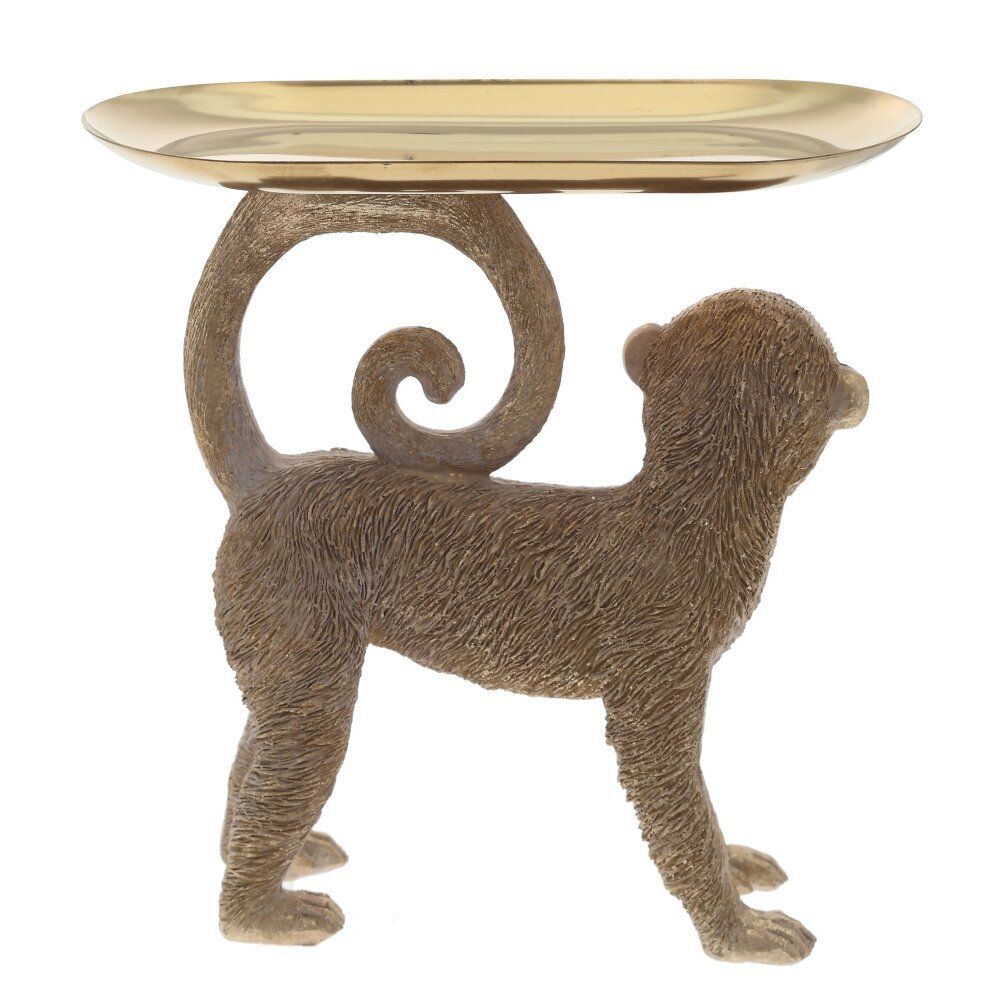 GAEM Фигурка декоративная "Обезьяна" с подносом, L17 W8 H18 см