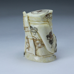 Нэцкэ Дзюродзин с мечом