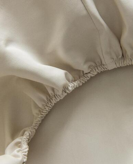 ZARA HOME (1000 НИТЕЙ) ПРОСТЫНЯ ИЗ ПЕРКАЛЯ | ВЫСОТА 40 СМ, СЕРЫЙ