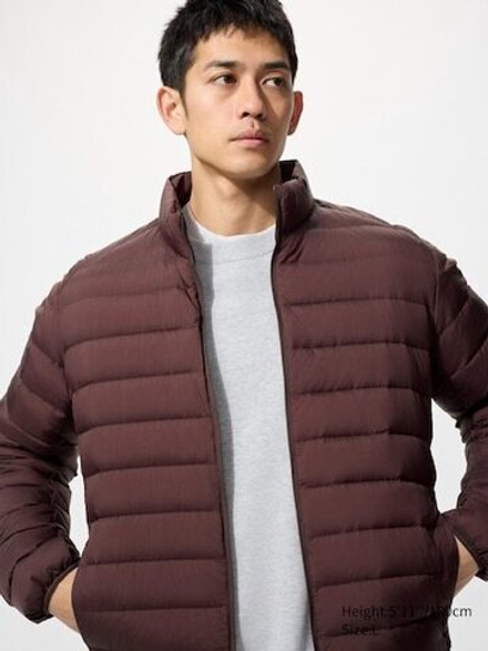 UNIQLO Ультралегкая пуховая куртка, бургунди