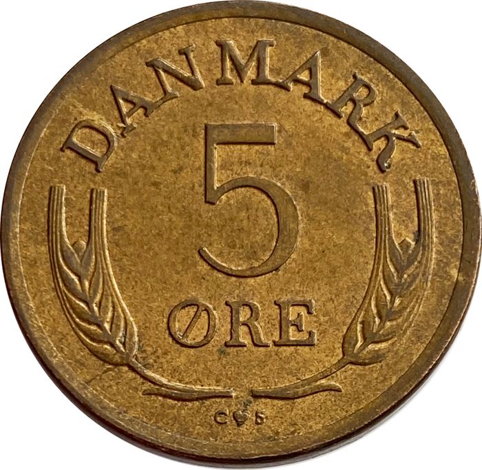 5 эре 1960-1972 Дания