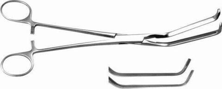 ТМ- З-100 Зажим сосуд.эласт.зубч.с фиксац. (по Сатинскому) 8, 220 мм (НОВОЕ ИСПОЛНЕНИЕ)