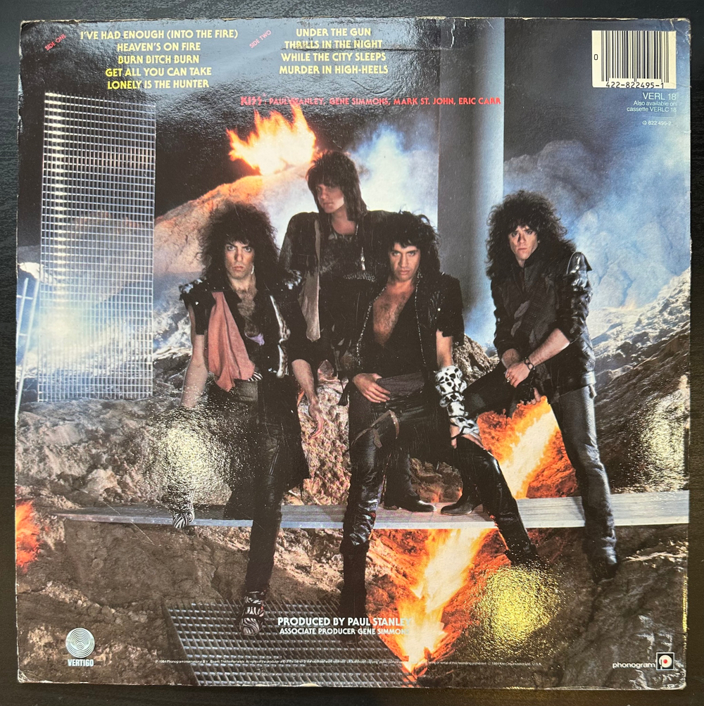 Kiss - Animalize (Англия 1984г.)