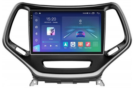 Магнитола для Jeep Cherokee 2014+ - Parafar PF999U2K на Android 13, QLED+2K, ТОП процессор, 8Гб+128Гб, CarPlay, 4G SIM-слот