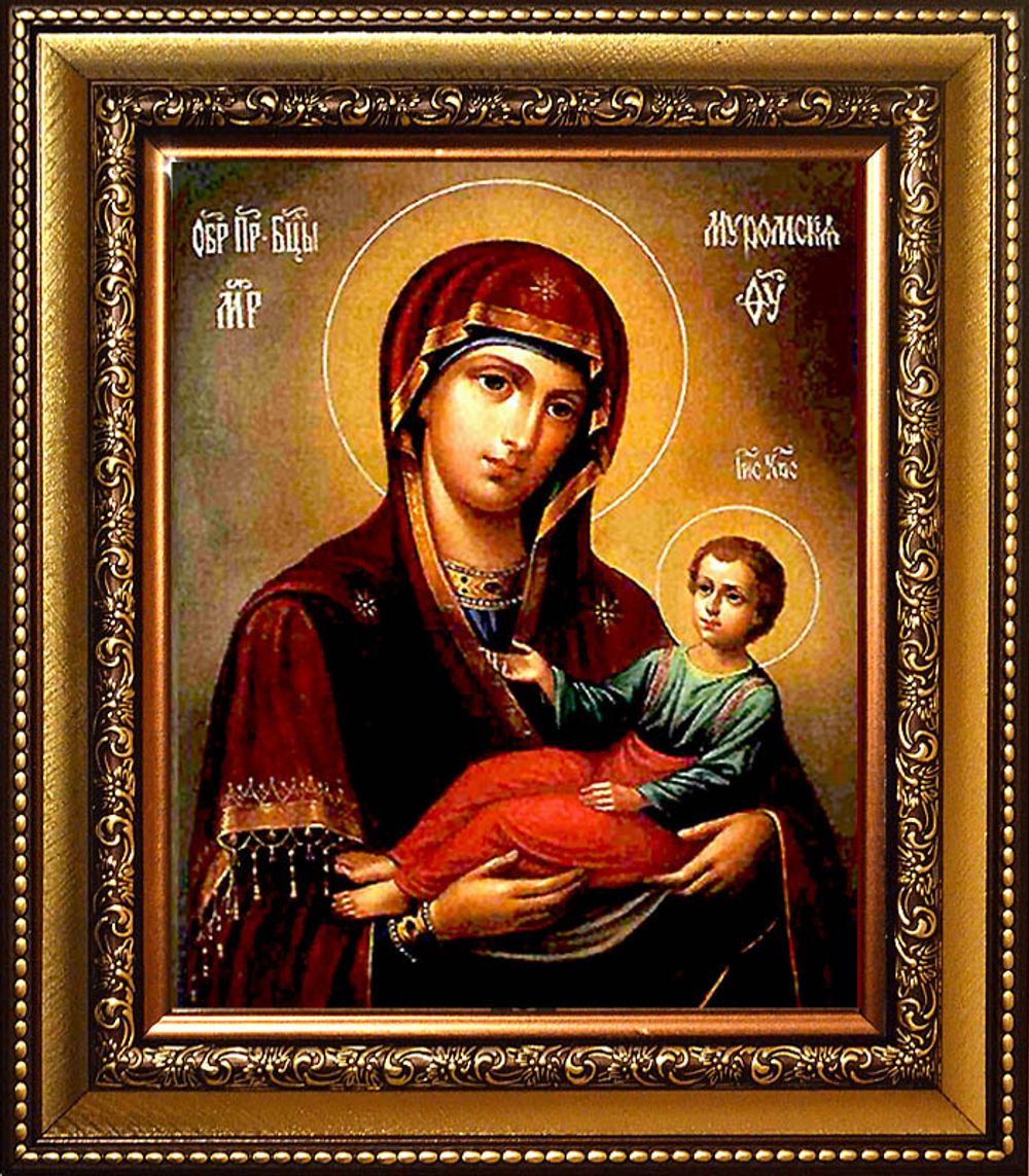 В раме.	Муромская Икона Божией Матери. Икона на холсте.