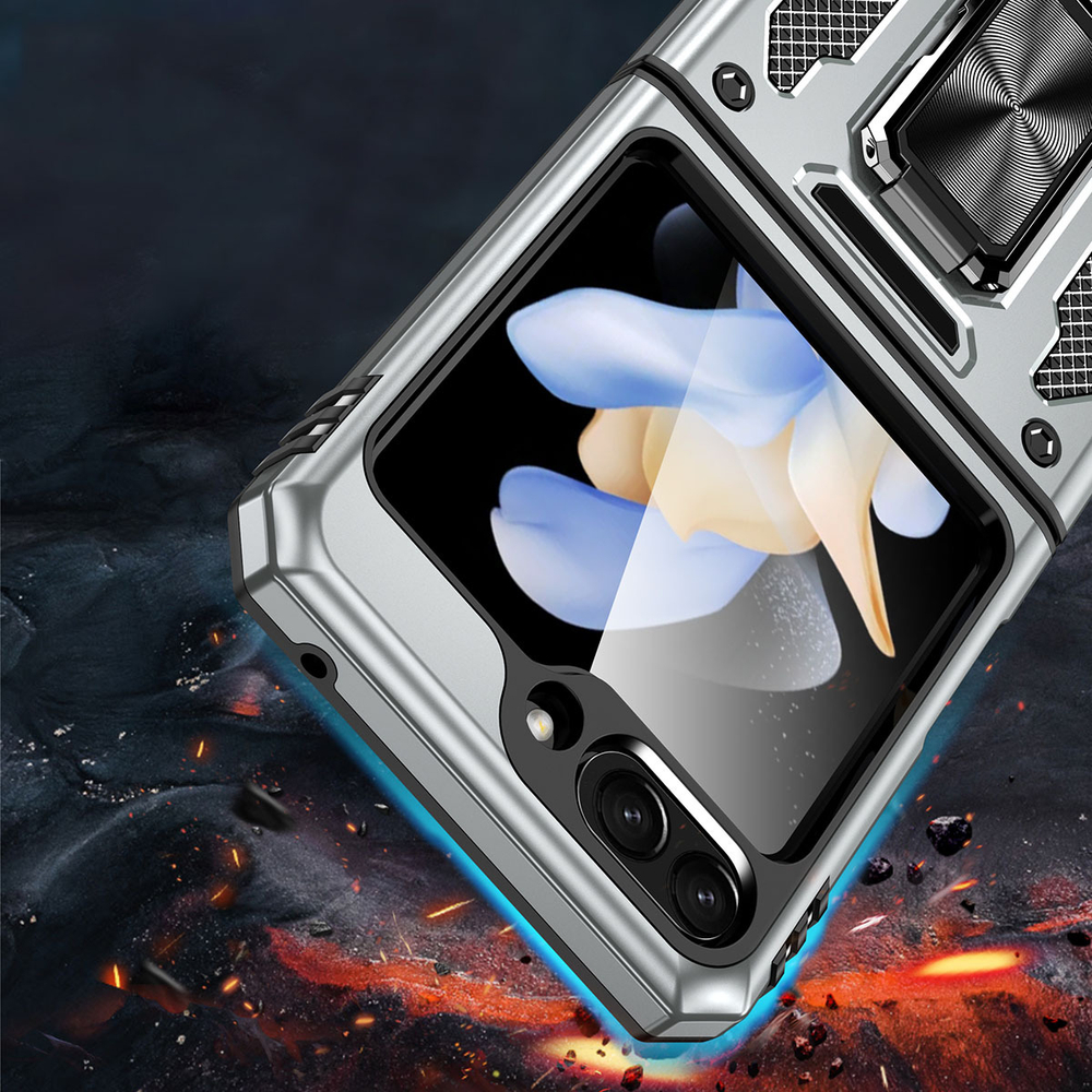 Чехол Safe Case с кольцом и защитой камеры для Samsung Galaxy Z Flip 6