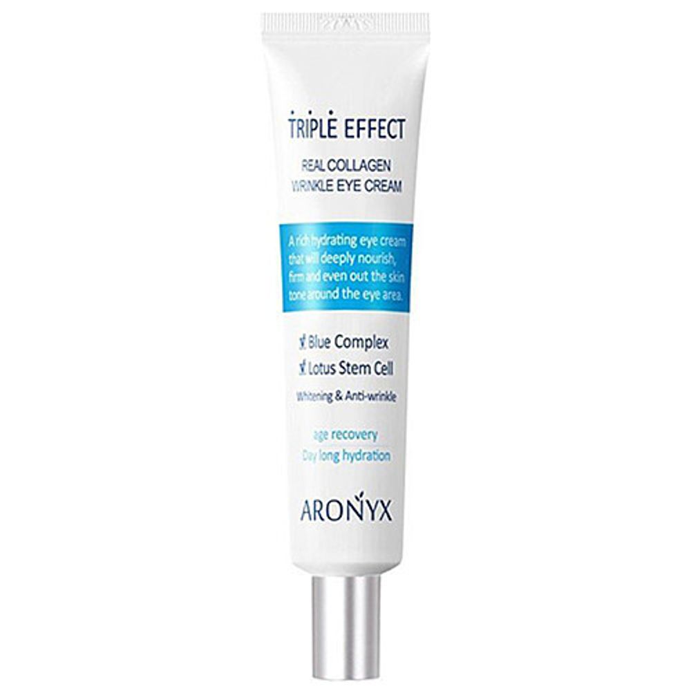 Крем для кожи вокруг глаз с коллагеном Aronyx Medi flower triple effect wrinkle eye cream, 40 мл