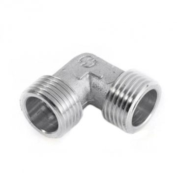 Угольник Stout 1" НР/НР с наружной резьбой никелированный латунный SFT-0010-000001