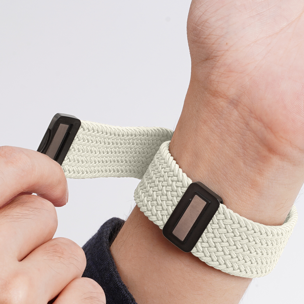 Эластичный ремешок серого цвета (Starlight) для смарт часов Apple Watch размером 42, 44, 45, 46, 49MM, серия Mixture Ultra Series от Dux Ducis