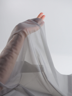 Сетка эластичная серая отрезом 75х50 см (Турция)