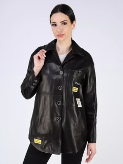 Кожаная куртка демисезонная рубашка