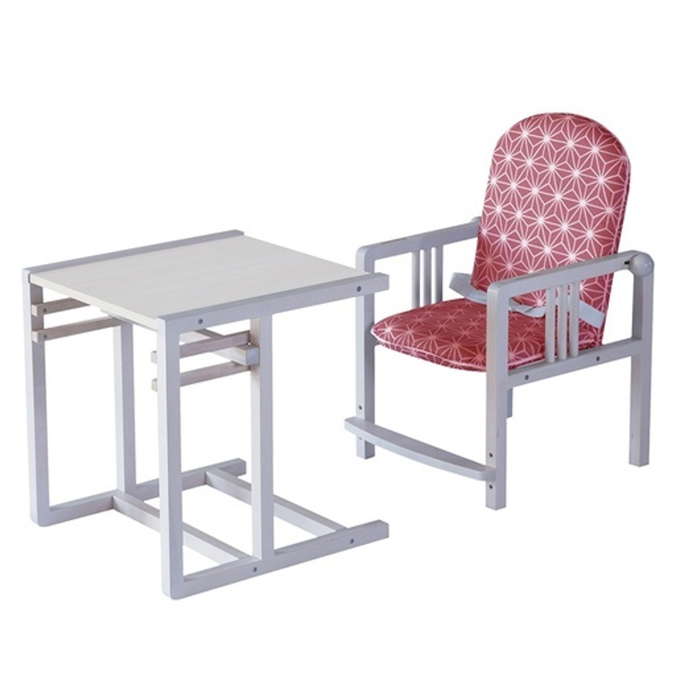 Стул трансформируемый с мягкими элементами GIMLI, розовый