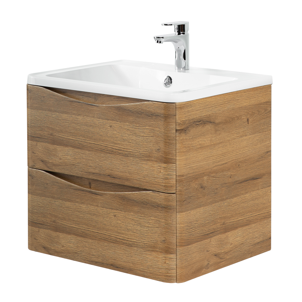 Мебель для ванной комнаты подвесная BelBagno ACQUA-600-2C-SO-RR 60см Rovere Rustico