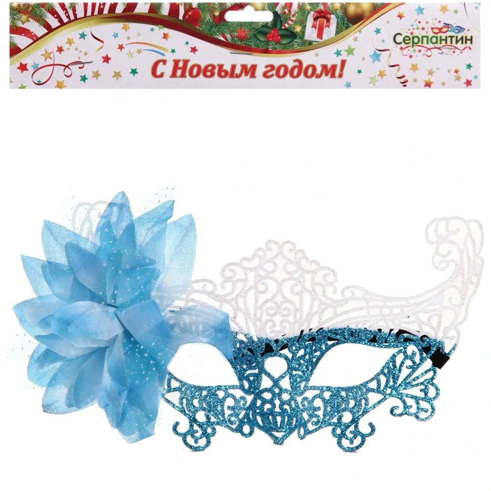 Маска карнавальная «Пуансеттия», микс