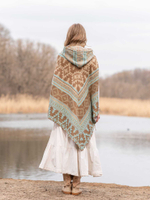 пончо женское