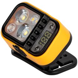 Фонарь налобный светодиодный ЭРА Рабочие Практик GA-813 аккумуляторный 3+3 Bт сенсорное управление дисплей 4 режима | Налобные фонари