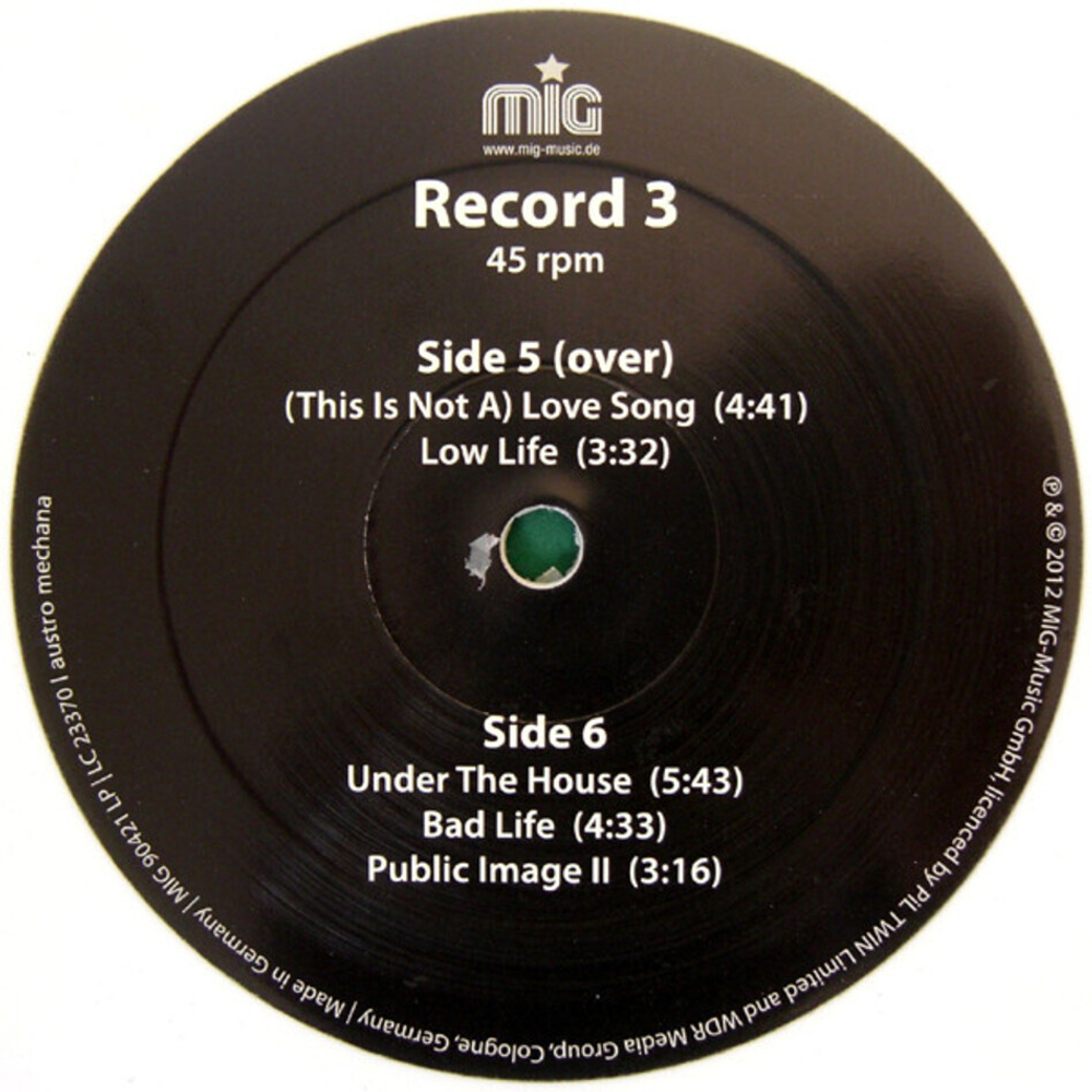 Public Image Limited / Live At Rockpalast 1983 (Limited Edition)(Coloured Vinyl)(2LP+12" Vinyl)