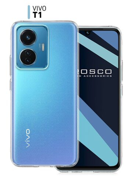 Чехол ROSCO для Vivo T1 оптом (арт. VV-T1-TPU-TRANSPARENT)