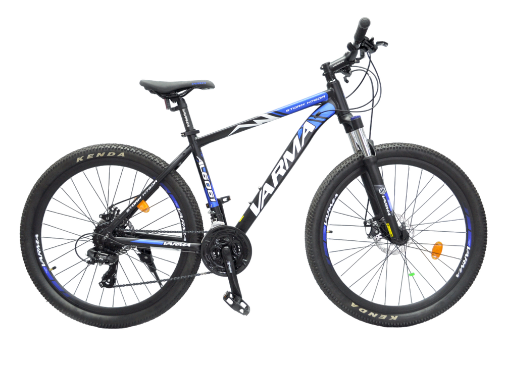 Велосипед 27,5" VARMA STORM H76DA 27,5" р.18 черно-синий 24ск ал.