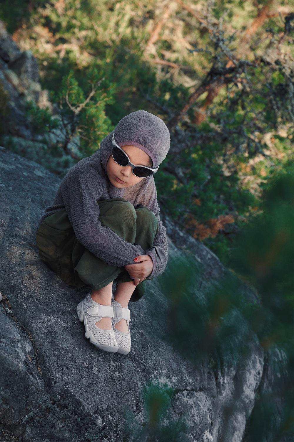 Худи Nothomme Blue Monte Lightweight Hooded children's Fleece Longsleeve "Rock Gray" Kid’s